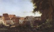 Jean Baptiste Camille  Corot The Colosseum Seen from the Farnese Gardens (mk05) oil